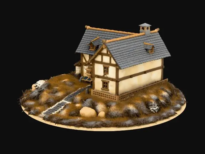 3D model for Cottage Diorama