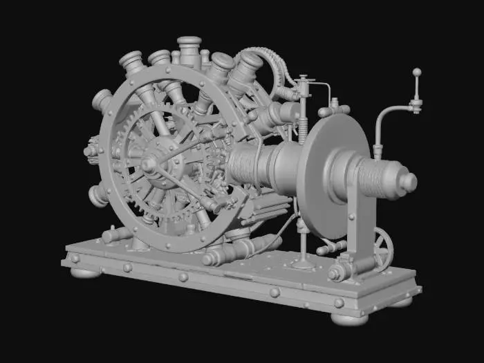 3D model for Steampunk Difference Engine