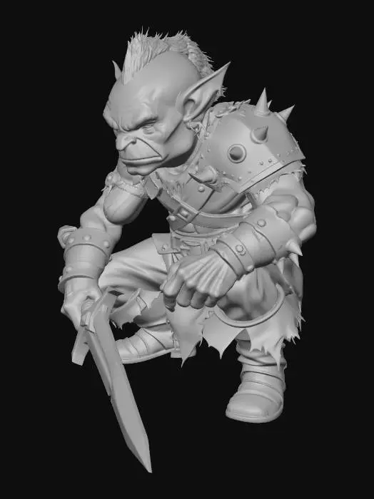 3D model for Goblin Warrior's Resolve