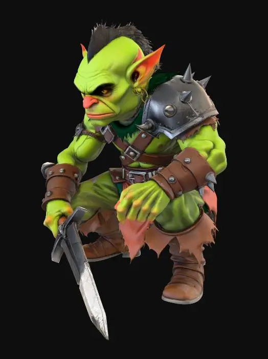 3D model for Goblin Warrior's Resolve