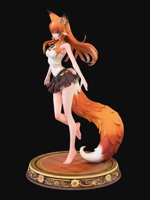 3D model for Fox Spirit Figurine