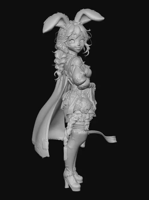 3D model for Bunny Fairy in the Enchanted Forest