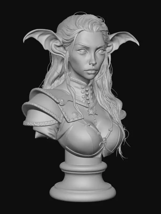 3D model for Goblin Warrior Maiden