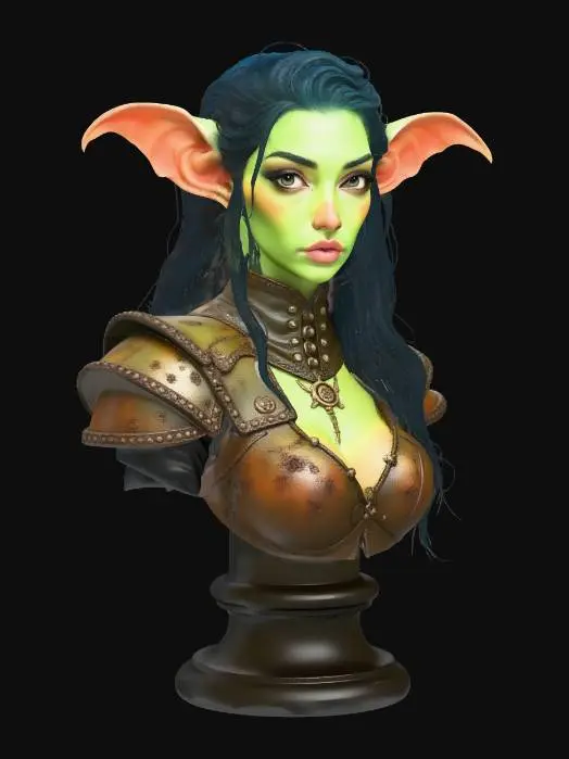 3D model for Goblin Warrior Maiden