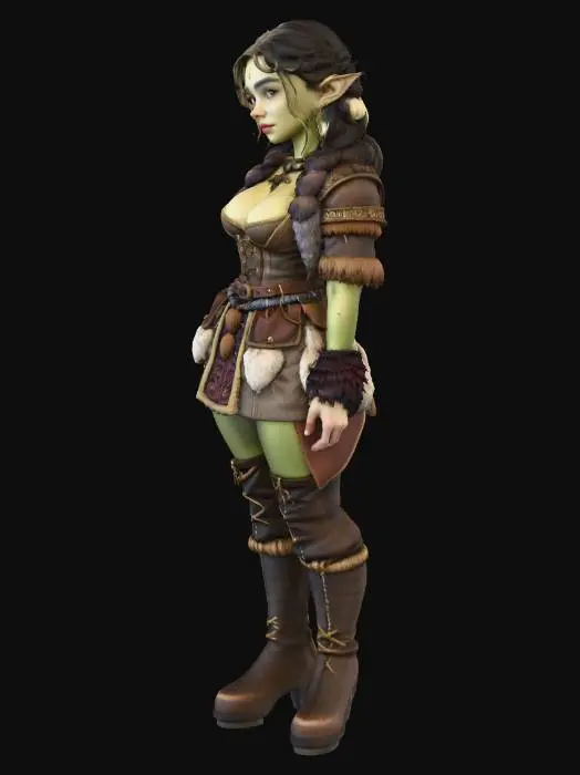 3D model for Elven Forest Huntress