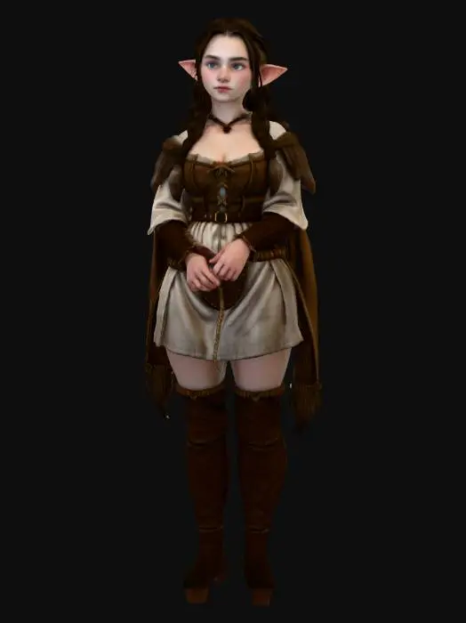 3D model for Elf Maiden