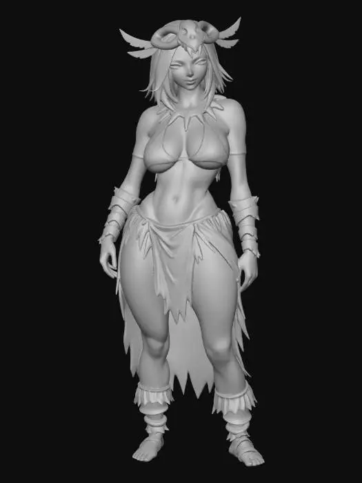 3D model for Tusked Huntress