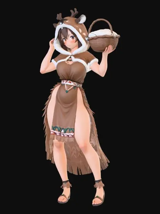 3D model for Deer Hood Forager