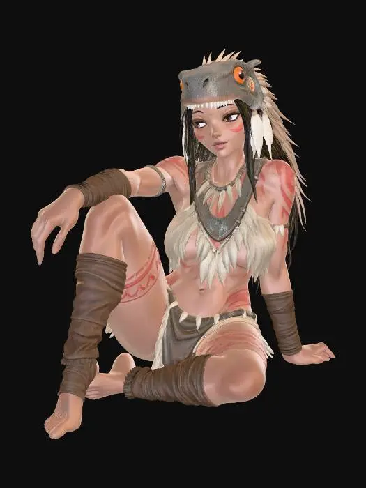 3D model for Sandscale Shaman