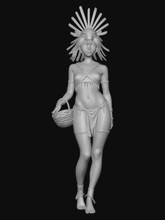 3D model for Feathered Sun Maiden