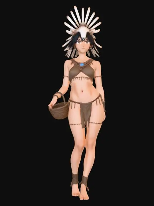 3D model for Feathered Sun Maiden