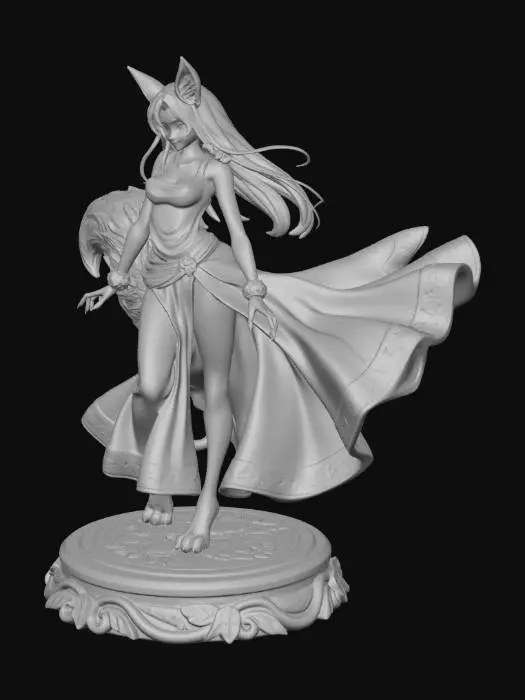 3D model for Kitsune Silk Dancer