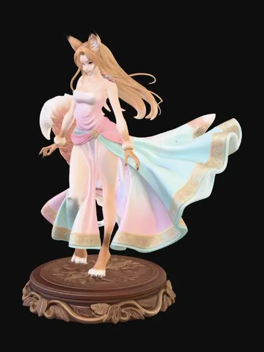 3D model for Kitsune Silk Dancer
