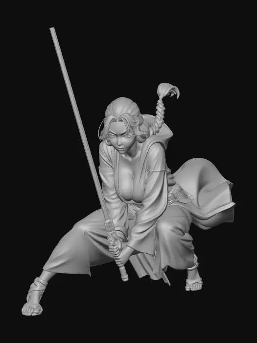 3D model for Azure Sabre in the Ruins