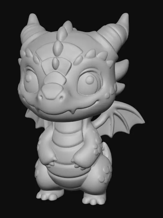 3D model for Crimson Ember Dragon