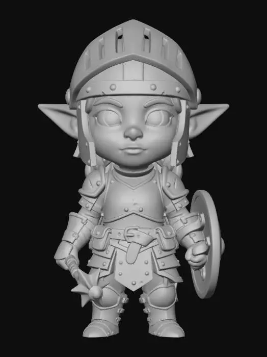 3D model for Armored Goblin Knight