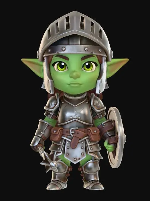 3D model for Armored Goblin Knight