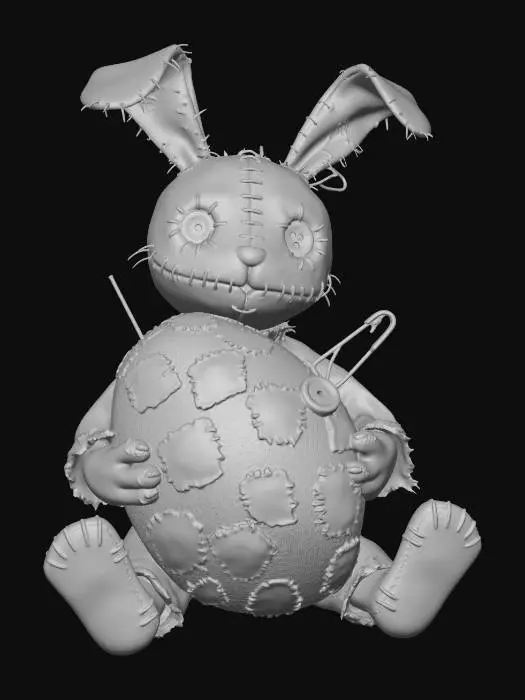 3D model for The Patchwork Bunny