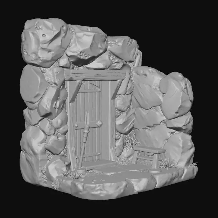 3D model for Mysterious Cavern Entrance
