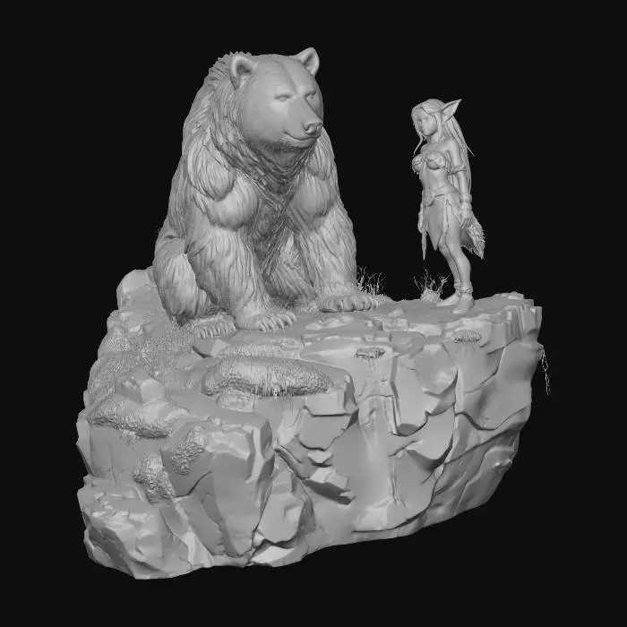3D model for Companions of the Cliff