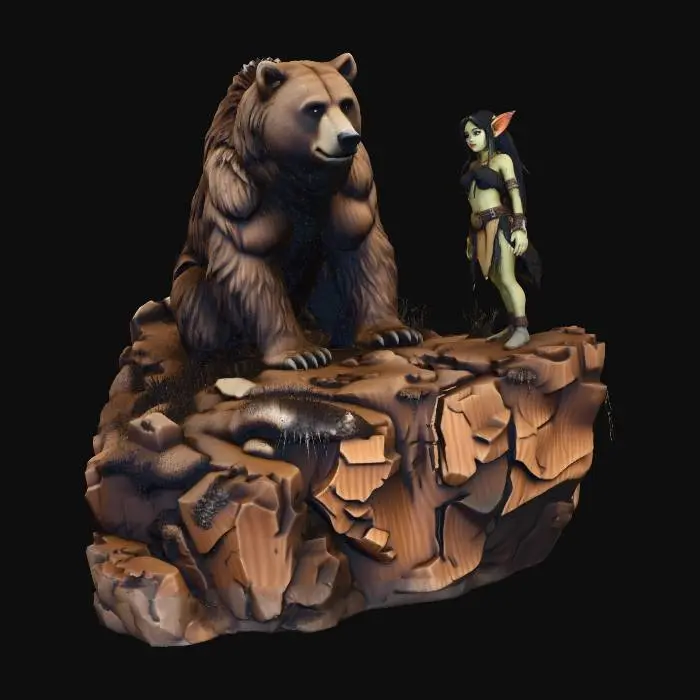 3D model for Companions of the Cliff