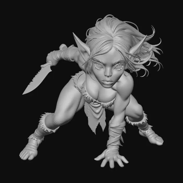3D model for Goblin Assassin