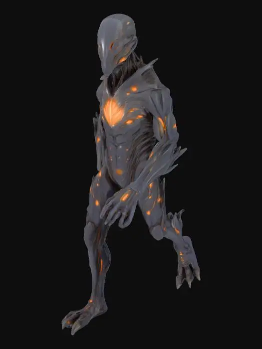3D model for An alien humanoid 
