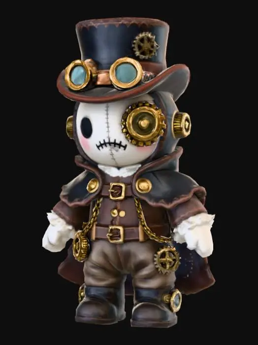 3D model for Steampunk Stitch plush