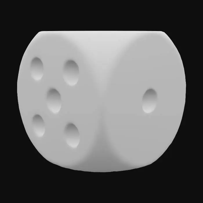 3D model for 制作一个16mm的木质数字骰子
