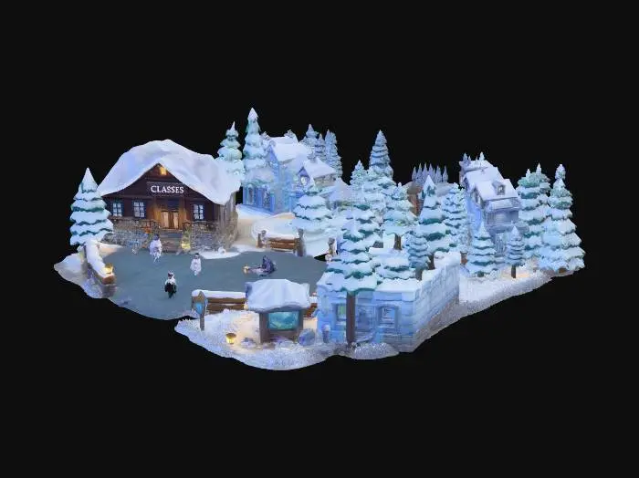 3D model for Village that is frozen (Game Lobby)
