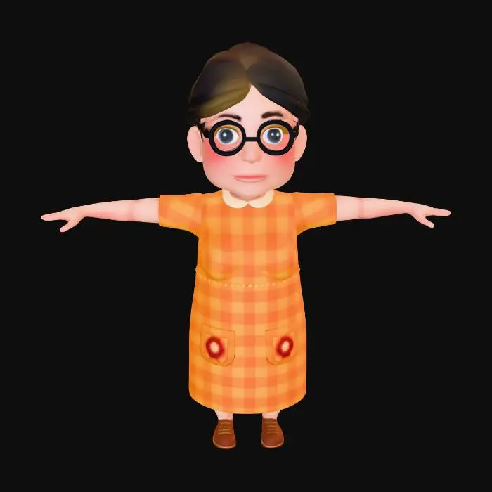 3D model for Grandma in Glasses