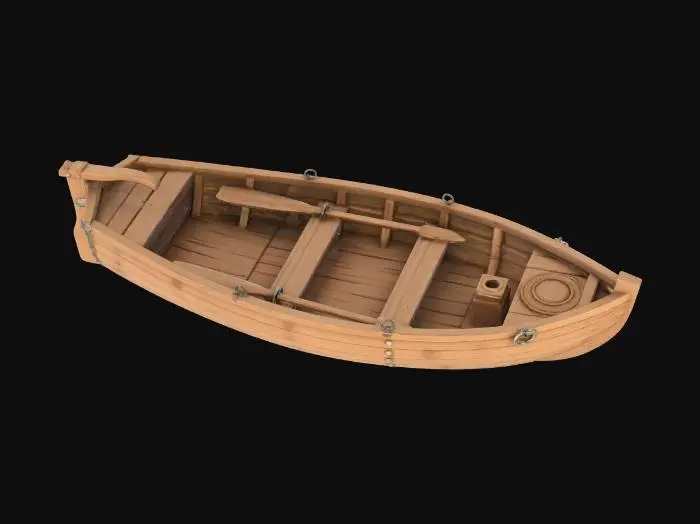 3D model for The Wooden Rowboat