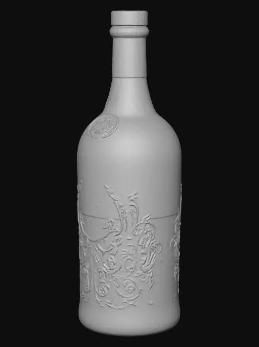 3D model for butelke ekskluzywnego alkoholu - jakieś wino może, niech butelka wygląda na marke premium