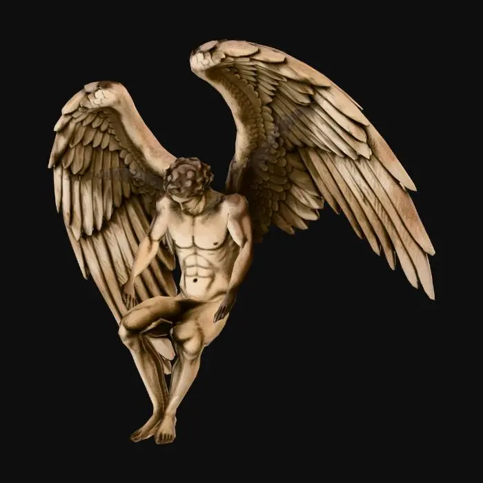 3D model for Winged Vitruvian Man
