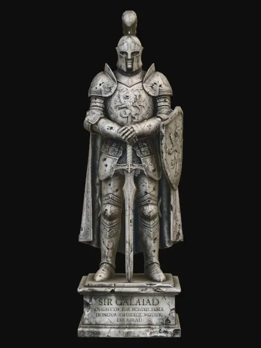3D model for Sir Galahad, Knight of the Round Table