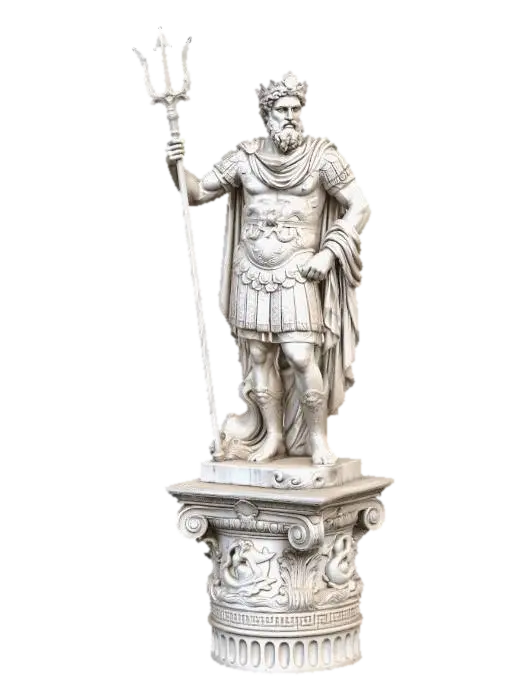Statue of Neptune 的 AI 生成 3D 模型