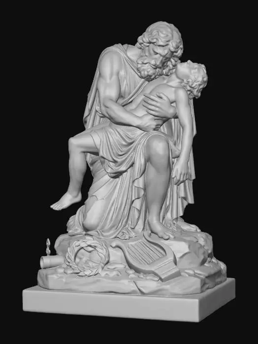 3D model for Orpheus and Eurydice