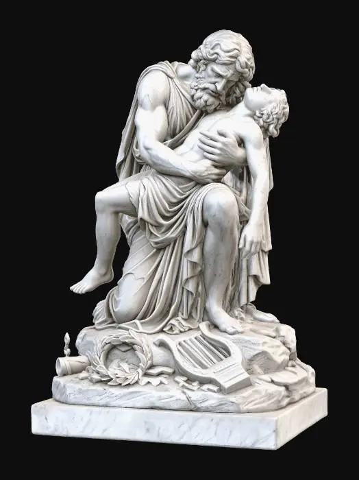 3D model for Orpheus and Eurydice