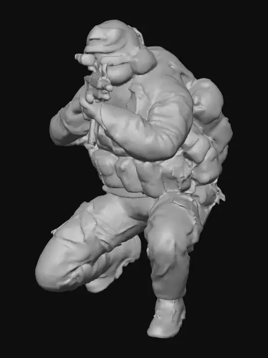 3D model for soldato italiano cecchino