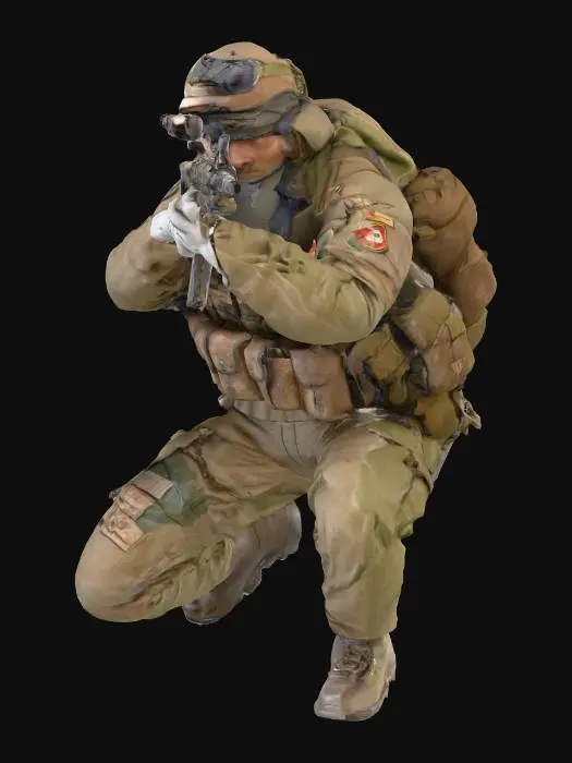 3D model for soldato italiano cecchino
