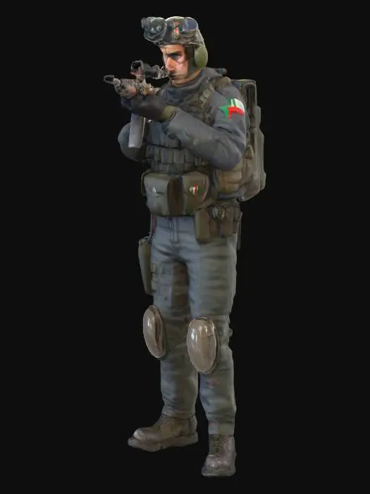 3D model for soldato italiano cecchino