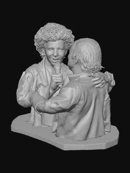 3D model for Singing Duo on Stage