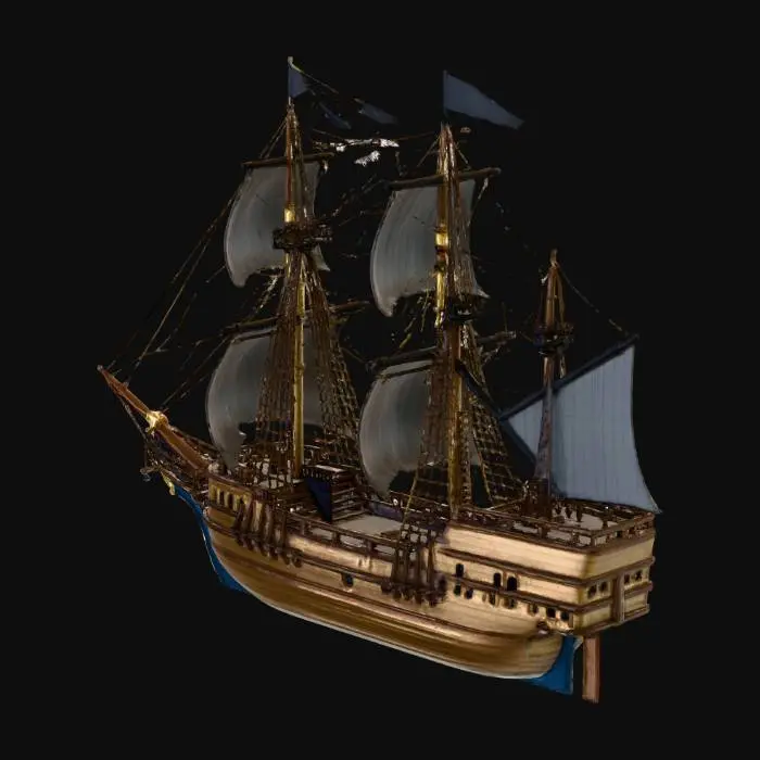 3D model for La nave dei pirati dei caraibi