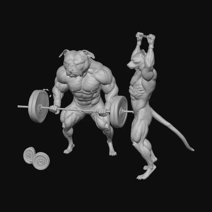 3D model for Gym Pals Workout