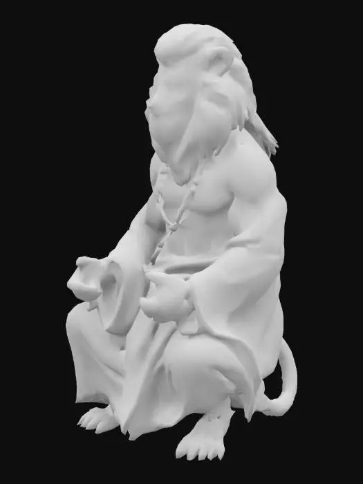 3D model for leonin, monk, no weapons