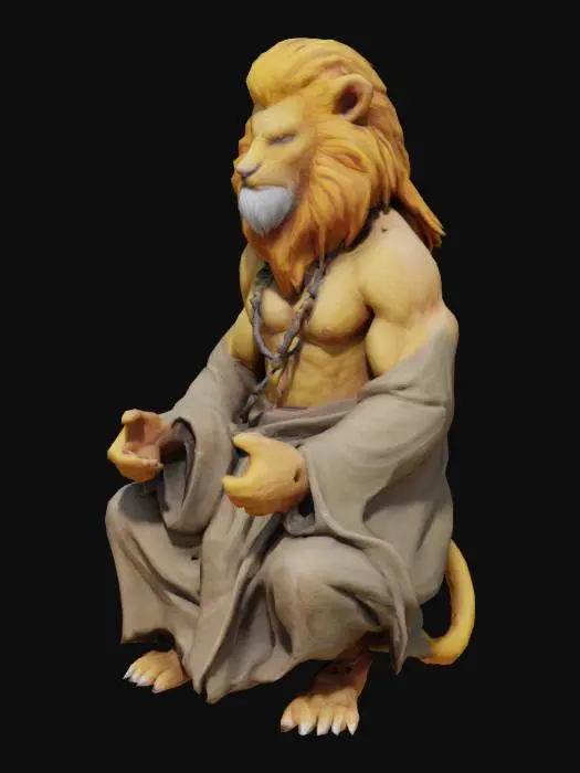 3D model for leonin, monk, no weapons