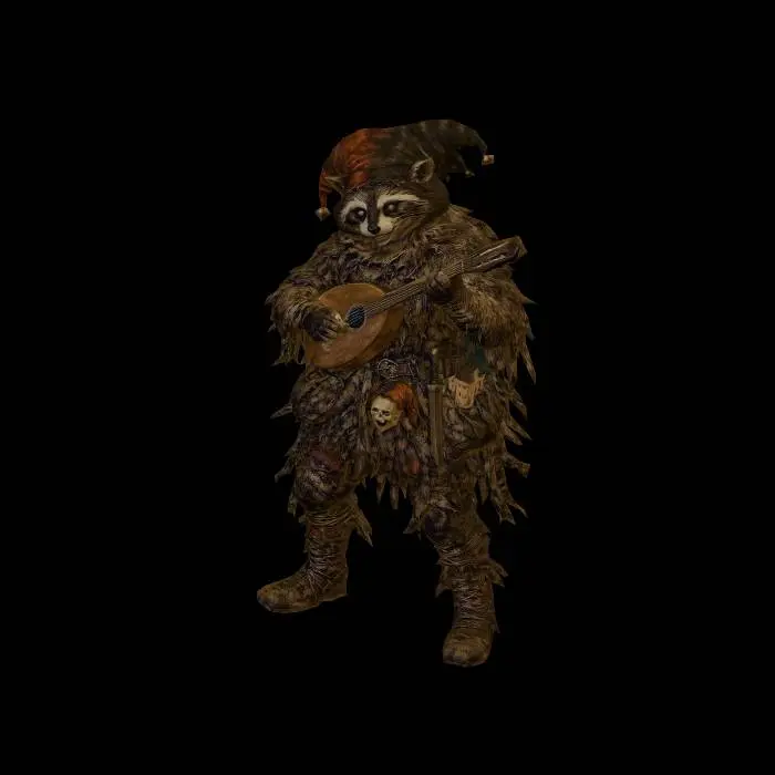 3D model for Ragged Bard of the Wasteland