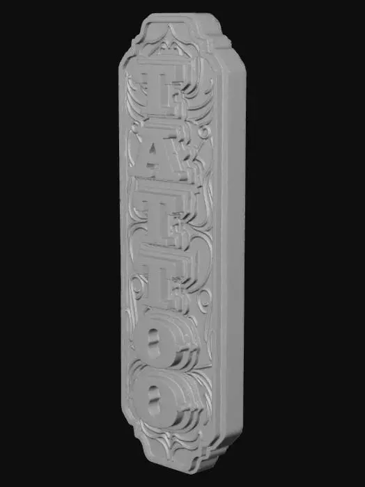 3D model for Tattoo Neon Sign