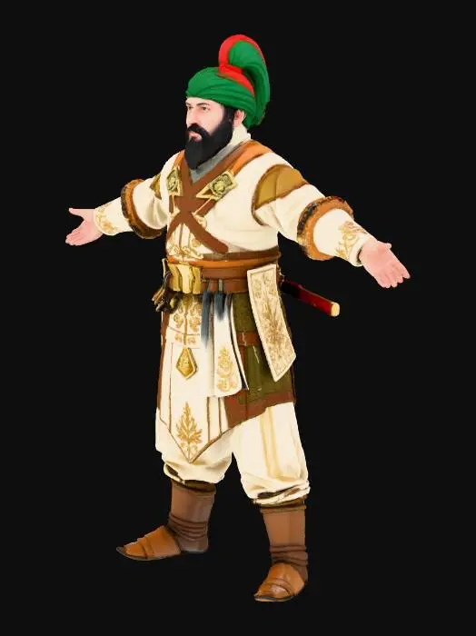 3D model for Ottoman Janissary soldier