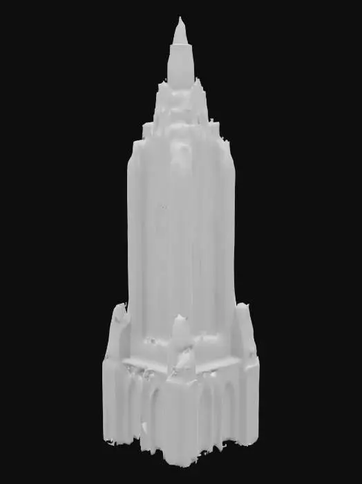 3D model for Please create a Superman The Animated Series Art Deco Inspired Skyscraper